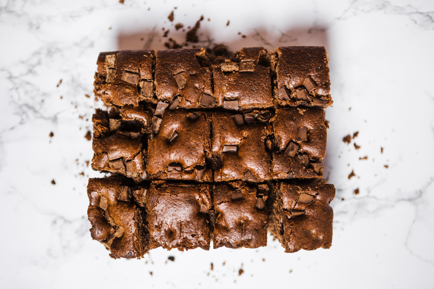recreational weed brownie cut into small pieces